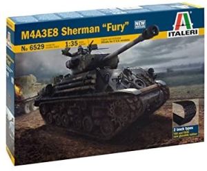 ITA6529 - M4A3E8 Sherman FURY tank to assemble and paint