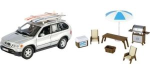 MMAX79723 - Silver BMW X5 with camping accessories