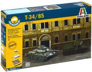 ITA7515 - Russian tanks T-34/85 quick assembly to assemble and paint