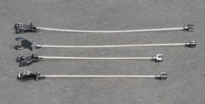 YCC783C-4 - Boom metal cables for LG 1550 RAL9005 Black