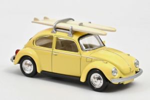 NOREV841007 - VOLKSWAGEN Beetle 1303 1973 Pastel Yellow with Surfboard - Jet-car