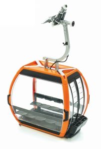 JC88506 - Orange OMEGA V 10-seater gondola lift