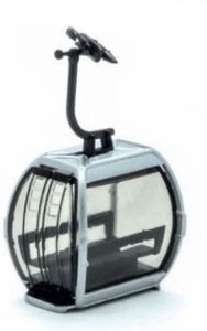 JC82100 - Gray Omega V 10-person gondola 1/87