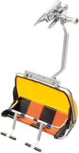 JC87150 - 4 Person Chairlift Black and Orange Orange Bubble