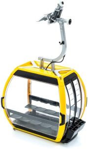 JC88502 - Yellow Omega V 10-person gondola