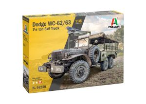 ITA96230 - DODGE WC-62/WC-63 1/2 Ton 6x6 Military Vehicle - Assembly and Painting Required