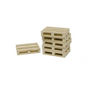 KID610761 - Set of 8 miniature wooden pallets