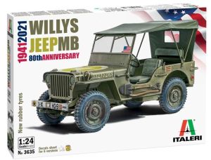 ITA3635 - JEEP WILLYS MB 80th anniversary 1941-2021 to assemble and paint