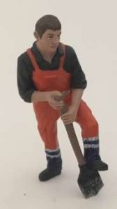 ADF32146 - Construction site character with shovel - AVAILABLE January 2019