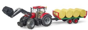 BRU3198 - CASE IH Optum 300 CVX with loader and bale trailer - AVAILABLE MARCH 2020