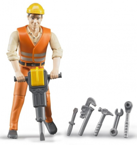 BRU60020 - Building worker with tools BRUDER toys