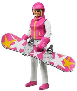 BRU60420 - Skier with snowboard