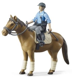 BRU62507 - Policeman with horse - AVAILABLE MAY 2020