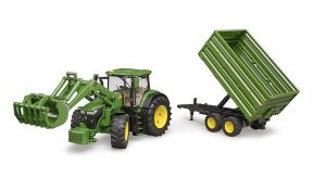 BRU3155 - JOHN DEERE 7R350 with front loader and trailer