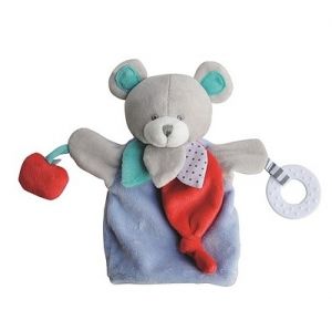 DC3005OURS - Bear Puppet Blue 30 cm