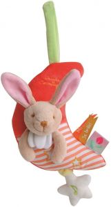 DC3015LAPIN - Music box - Luminescent - Rabbit 20 cm