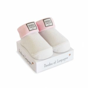 DC3702-02 - Birth sock - White and pink