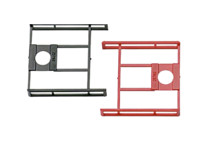 HER051200 - Underride protection for silo trailer 52 m³, 6 pieces 3 red and 3 black