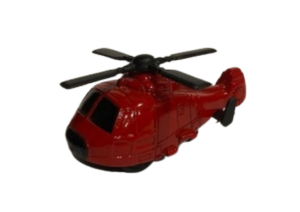 NEW01277D - Friction Red Helicopter