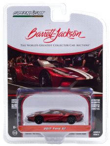 GREEN37220-E - FORD GT 2017 metallic red Barrett Jackson sold in blister