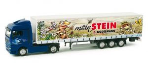 HER157735 - MAN TGX XLX curtain canvas semitrailer Wagner / Godelmann my stone