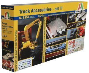 ITA3854 - Truck accessories ITALERI crane and chromated accessories model to mount and paint paint and glue not inclued