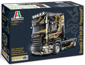 ITA3883 - SCANIA R730 V8 Topline Imperial 4x2 Show Trucks model to mount and paint