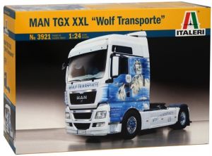 ITA3921 - MAN TGX XXL  Wolf Transporte 4x2 Show Truck model to mount and paint paint and glue not inclued