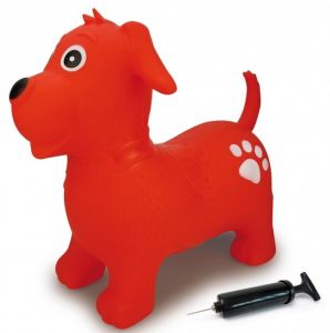 JAM460454 - Animal bouncing red dog with pump