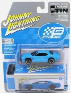JLCT014-2A - 2014 DODGE Challenger SRT8 in blue from the 2024 COLLECTOR TINS ​​series in blister pack