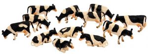 KID571929 - Lot of 8 standing and 4 lying cows HOLSTEIN