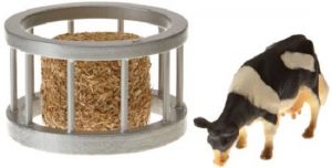 KID571961 - Feeder with 1 round and 1 HOLSTEIN cow