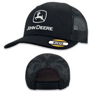 JA5308-3345-BK - JOHN DEERE Black Cap with Mesh Back