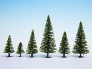 NOC26827 - Model spurce trees extra high 10 pieces 16-19cm high