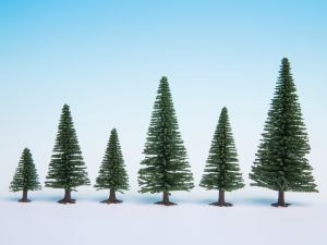 NOC26920 - Model fir trees 10 pieces 5-14cm high