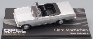 MAGOPE122 - OPEL Rekord A gray open convertible from designer Clare Mackichan