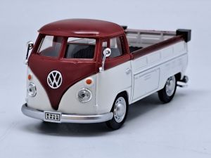 CAR13456 - VOLKSWAGEN Type 1 Bus Pick-up Burgundy and White