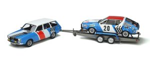 OT357 - Rally Pack - RENAULT 12 Break car carrier and RENAULT 17 #20 J-F.PIOT 1975 Monte Carlo Rally