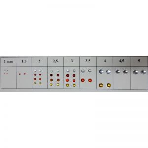 ART04355O - 2 orange round lights 3.5 mm