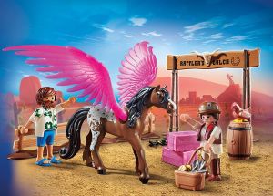 PLAY70074 - Playmobil The Movie Marla and Del with Winged Horse