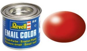 REV32330 - Carmine red satin enamel paint 14ml