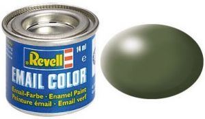 REV32361 - Satin olive green enamel paint 14ml