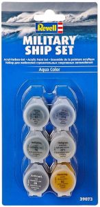 REV39073 - Acrylic paint Military Ship Set 6 colors jar of 5ml