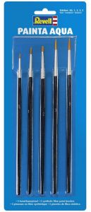 REV39624 - 5 synthetic fibre paint brushes 00, 1, 2, 3, 5