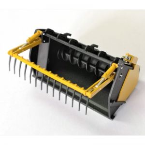 ART03214 - Yellow and black silage bucket