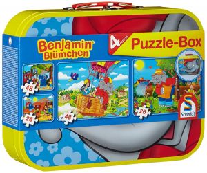 SCM55594 - 2 puzzles of 26 pieces and 2 puzzles of 48 pieces - Benjamin the Elephant