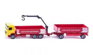SIK1797 - MERCEDES 6x4 with loading crane and 2-axle trailer