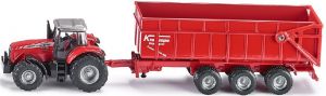 SIK1844 - MASSEY FERGUSON with 3 Axles Trailer Ech:1/87