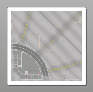 HER558969-001 - Base plates for air traffic control tower - 2 pieces