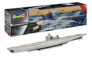 REV05180 - Type IX C German submarine - Assembly and painting plate edition